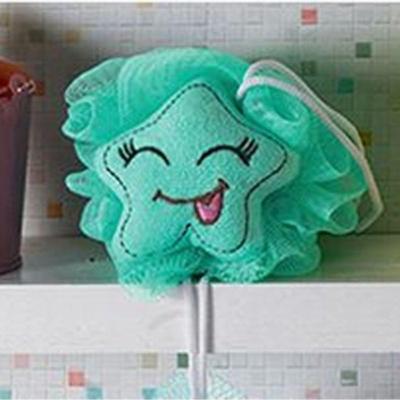 Esponja De Banho Bouton Carinhas Estrelinha Azul