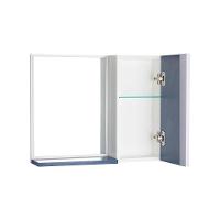 Espelho para Banheiro Com Armário Azul Barra Vertical - 4