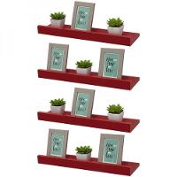 Kit 4 Prateleiras Porta Quadros 60 X 10cm Suporte Invisível - 3