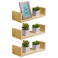 Kit 3 Prateleiras U 30 x 15cm Bege Claro Invisível - 1