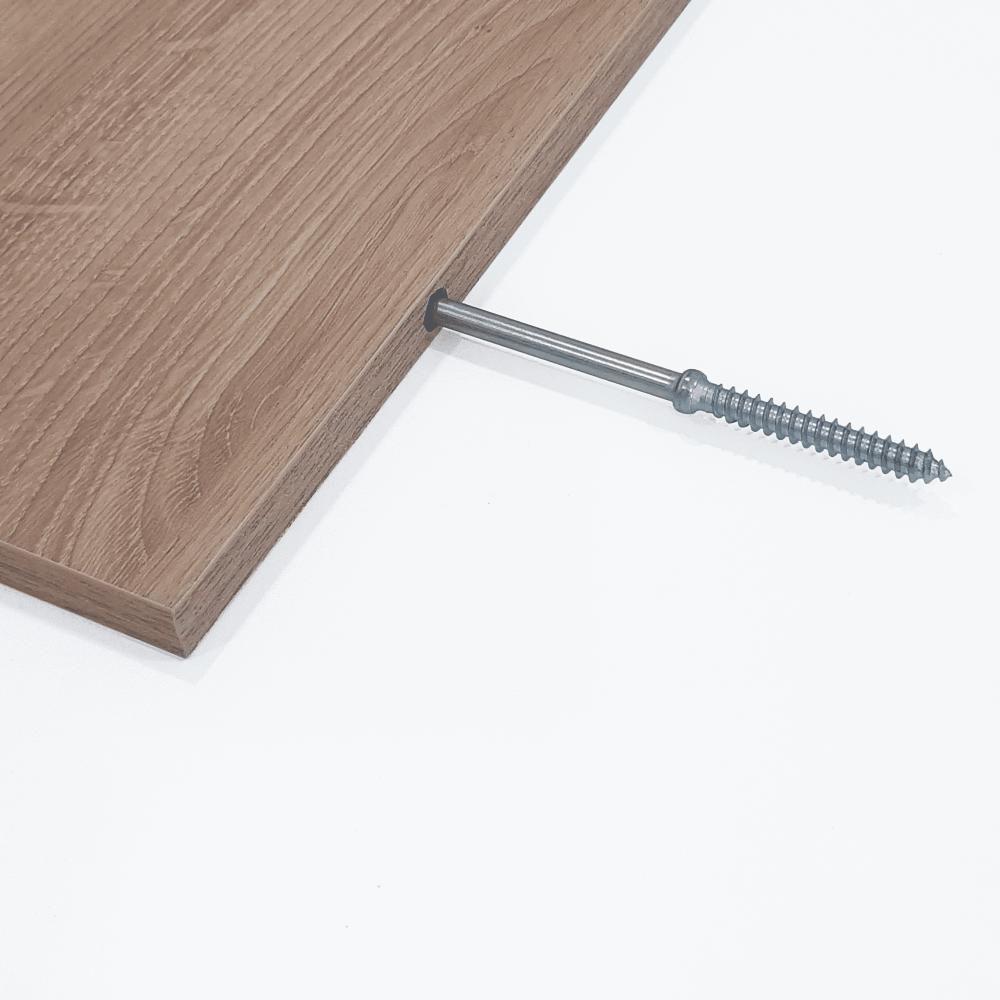 Kit 3 Prateleiras Porta Quadros 40 x 10cm Carvalho - 7