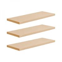 Kit 3 Prateleiras 30 x 15cm Bege Claro Invisível - 2