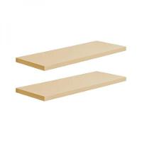 Kit 2 Prateleiras 40 X 15cm Bege Claro Suporte Invisível - 2