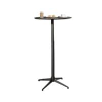 Mesa Bistrô Elegance Preto Com Base Metal Preto - 1
