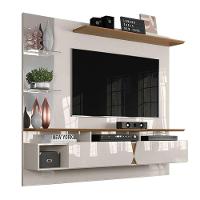 Painel Intense Off White/Damasco Para Tv Até 55 Polegadas Com 2 Portas E Espelhos - 1