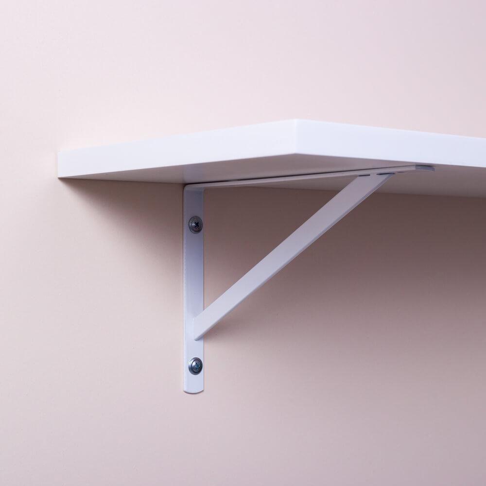 Prateleira 70 X 25cm Branca Com Mão Francesa - 5