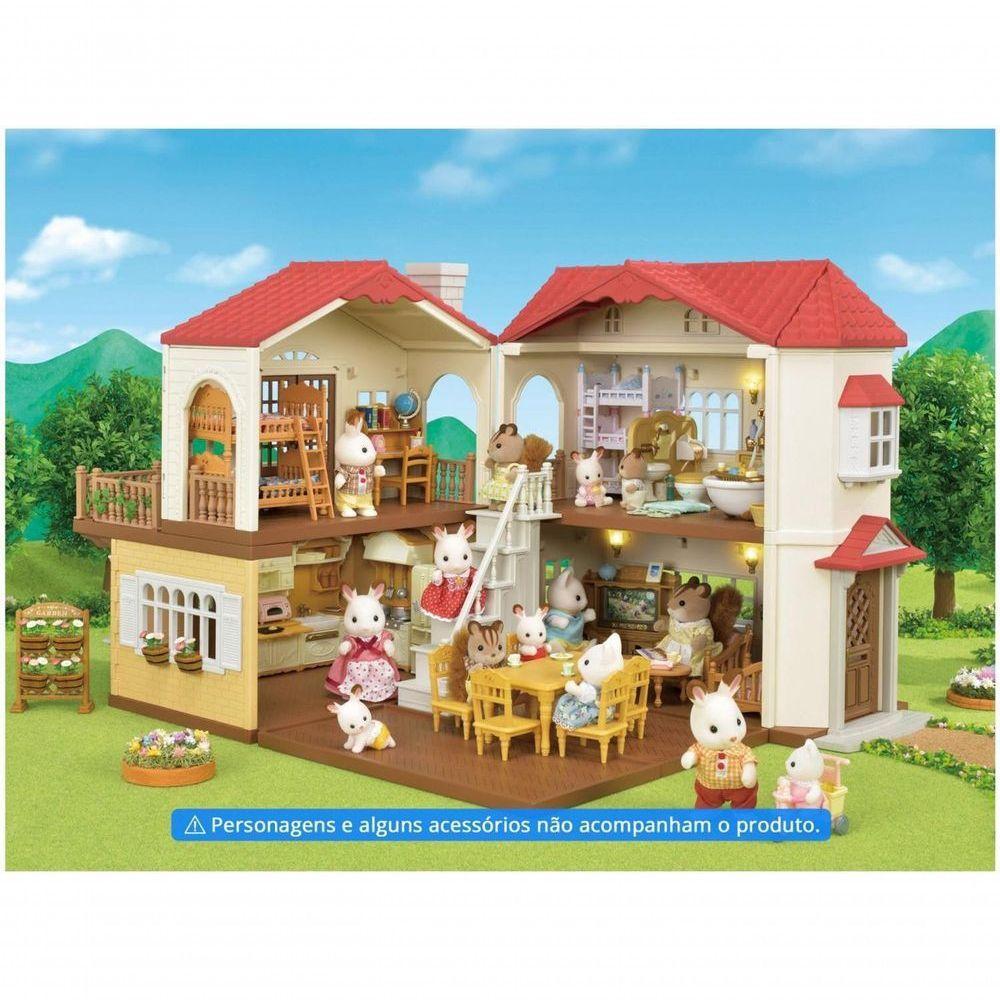 Sylvanian Families Casa Telhado Vermelho Acessórios Epoch - 3