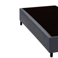 Base Box Solteiro Extremo Reforçado Sintético Homequeen Cinza 40x88x188 - 3