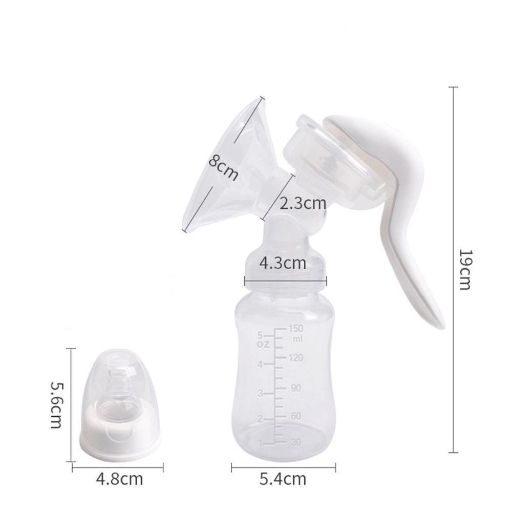 Bomba De Tirar Leite Materno Manual Vira Mamadeira Com Bico Silicone 150ml - 2