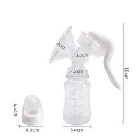 Bomba De Tirar Leite Materno Manual Vira Mamadeira Com Bico Silicone 150ml - 2