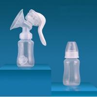 Bomba De Tirar Leite Materno Manual Vira Mamadeira Com Bico Silicone 150ml - 3