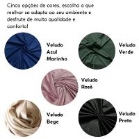 Cabeceira Estofada Iluminação Led Cama Box Solteiro 90 Cm Cor:veludo Bege - 9