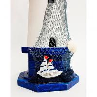 Farol Enfeite Decorativo Náutico Marítimo A 30 Cm Multicor - 3