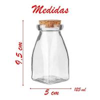 Kit 6 Frascos Garrafas De Vidro Com Rolha Lembrancinha 125ml - 2