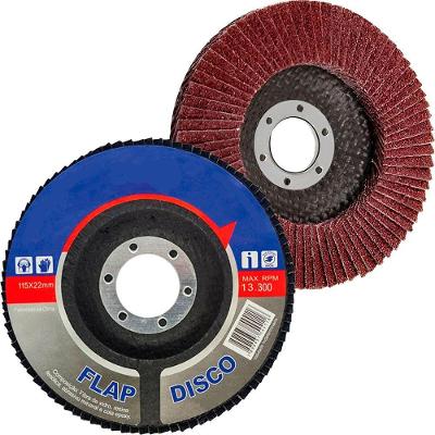 Kit 2 Disco Flap Lixa Profissional De Desbaste Aço Madeira