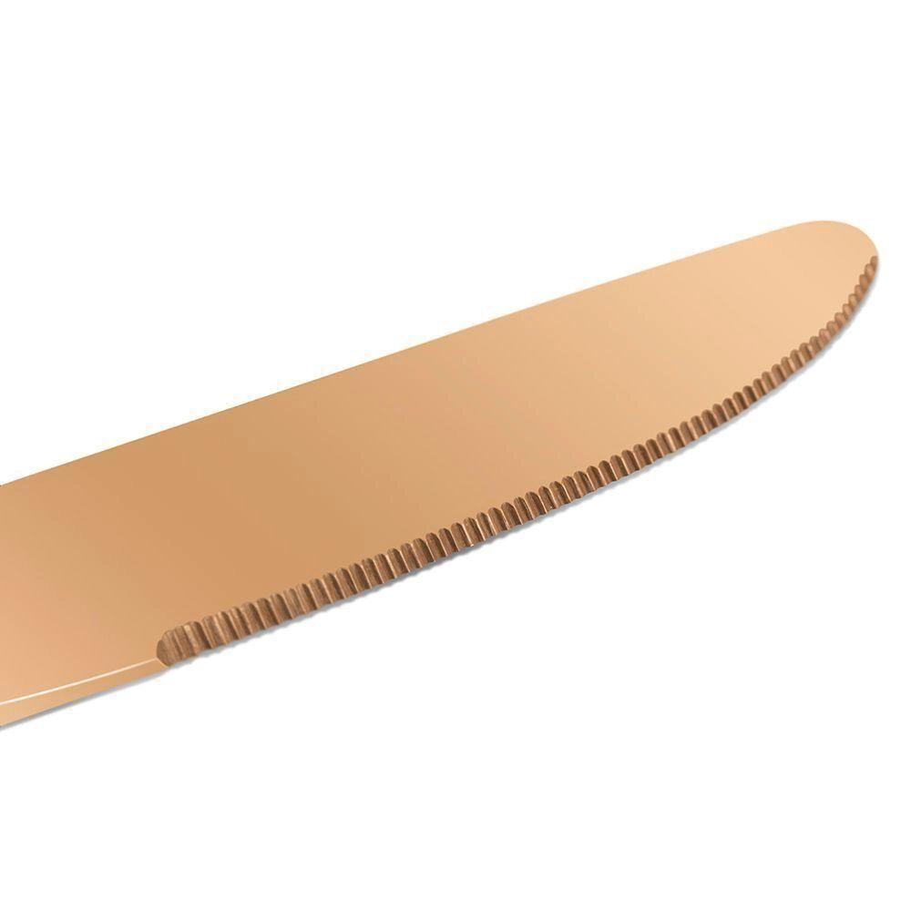 Conjunto Facas 6pçs Refeição Inox Rose Gold Luxo Rústico - 5