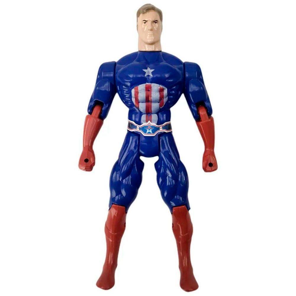 Kit Dupla De Heróis Articuláveis Homem Ferro Capitão América - 3