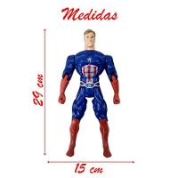 Kit Dupla De Heróis Articuláveis Homem Ferro Capitão América - 2
