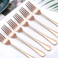 Kit Talheres 18pçs P-6 Pessoas Colher Garfo Faca Inox Rose - 2