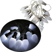 Cordão Luminoso 10 Gotas Leds Enfeite Branco De 2,30 Metros - 1