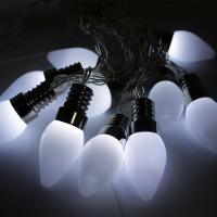 Cordão Luminoso 10 Gotas Leds Enfeite Branco De 2,30 Metros - 6