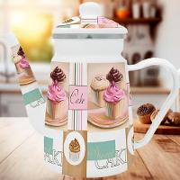 Bule Esmaltado Com Indução Cake Premium Café Chá 1,2 Litros - 1