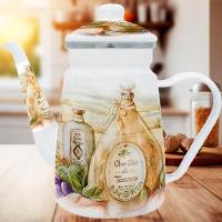 Bule Esmaltado Com Indução Italy Premium Café Chá 1,2 Litros - 1