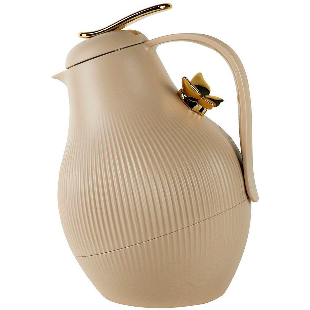 Garrafa Térmica De Mesa Daphne Nude Bege Café Chá Leite 1l - 1