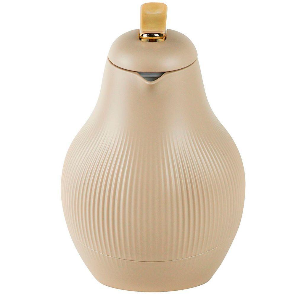 Garrafa Térmica De Mesa Daphne Nude Bege Café Chá Leite 1l - 4