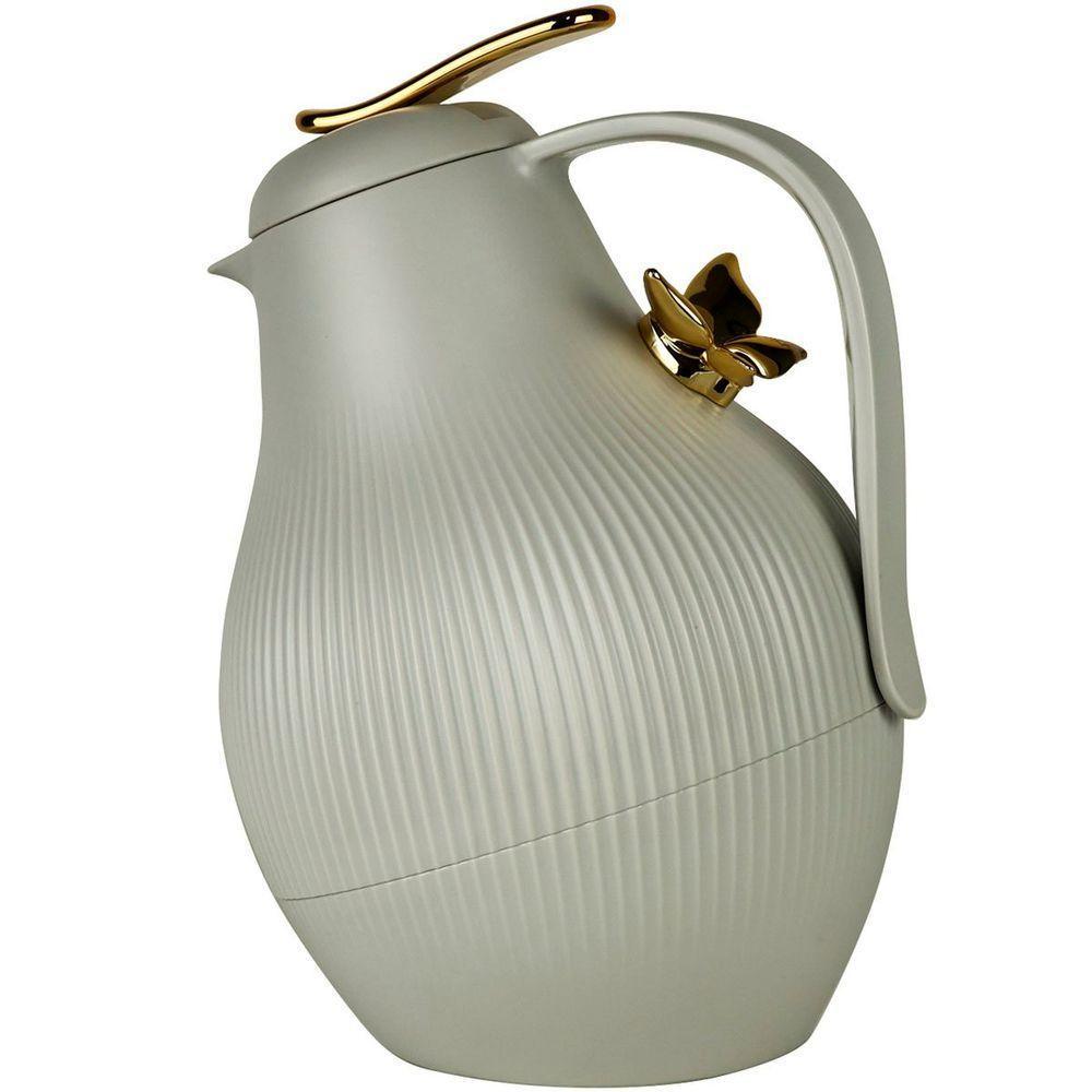 Garrafa Térmica De Mesa Daphne Cinza Café Chimarrão Leite 1l - 1