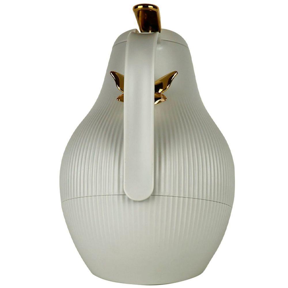 Garrafa Térmica De Mesa Daphne Cinza Café Chimarrão Leite 1l - 3