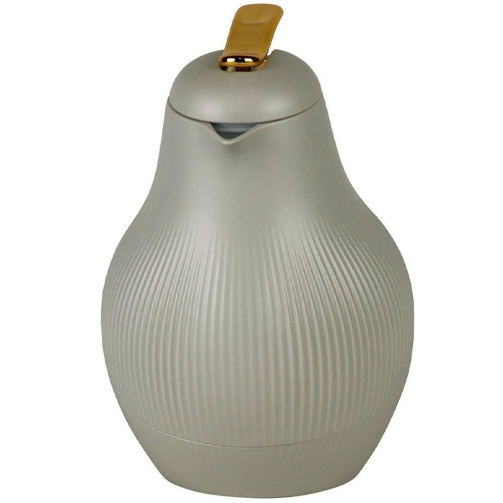 Garrafa Térmica De Mesa Daphne Cinza Café Chimarrão Leite 1l - 4