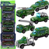 Kit 6 Carrinhos De Brinquedo Exército Miniatura Colecionável - 1