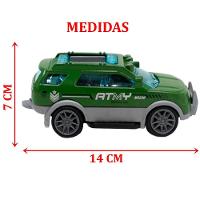 Kit 6 Carrinhos De Brinquedo Exército Miniatura Colecionável - 2