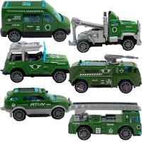 Kit 6 Carrinhos De Brinquedo Exército Miniatura Colecionável - 5