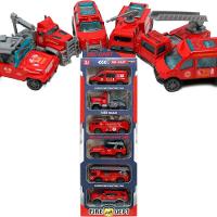 Kit 6 Carrinhos De Brinquedo Bombeiro Miniatura Colecionável - 3