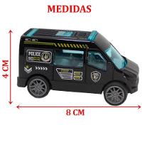 Kit 6 Carrinhos De Brinquedo Polícia Miniatura Colecionável - 2