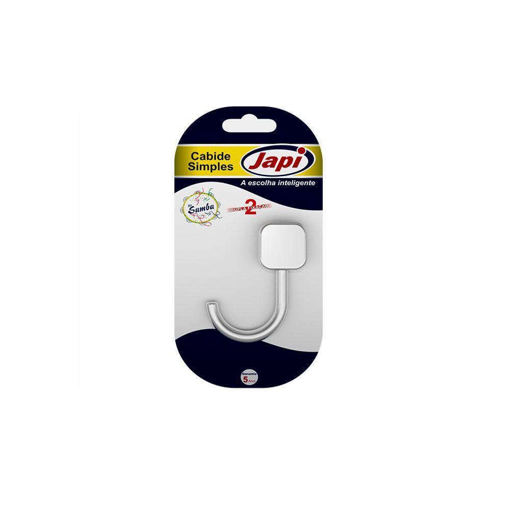 Cabide Simples Samba Quadrado Cromado - Japi - 2