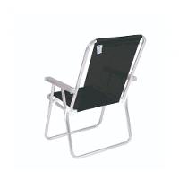 Cadeira Alta Conforto Aluminio Sannet Preta Marinho - Mor - 2