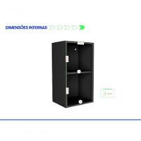 Armário Aéreo Multiúso Itatiaia Smart - 1 Porta - Preto Matte - 2