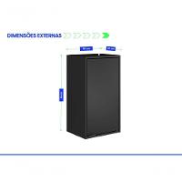 Armário Aéreo Multiúso Itatiaia Smart - 1 Porta - Preto Matte - 3