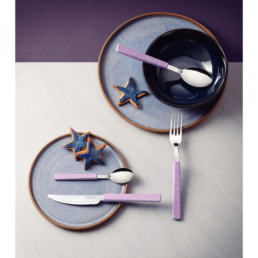 Faqueiro Tramontina Bliss Com Lâminas Em Aço Inox E Cabos De Polipropileno Lavanda 16 Peças - 2