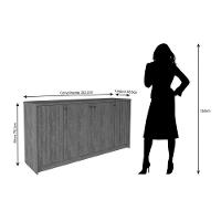 Buffet de Sala Jantar Lia 4 Portas Cinamomo - Cimol