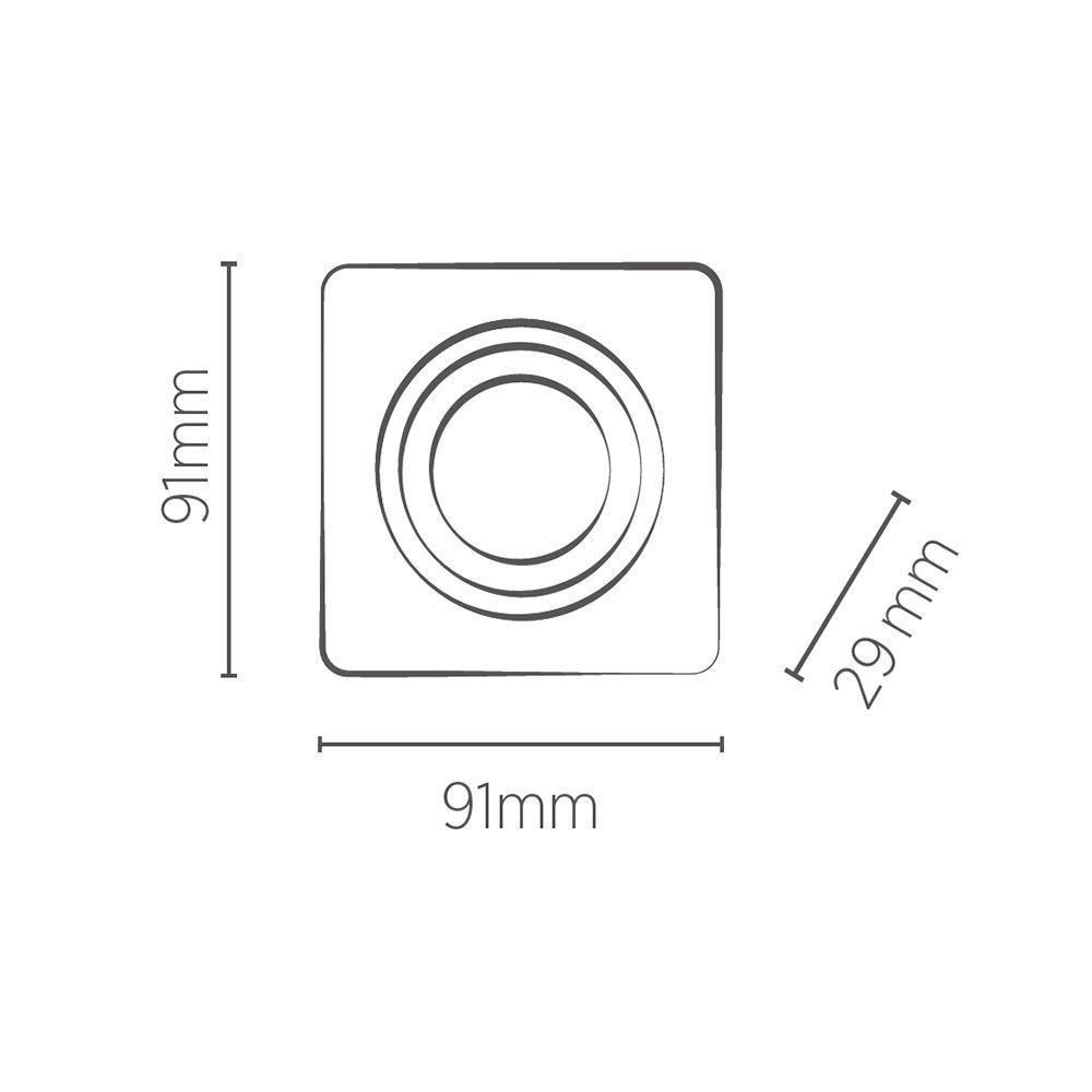 Spot De Embutir Recuado No Frame Save Energy Mr16 Gu10 Bivolt Branco Se-330.2034 - 2