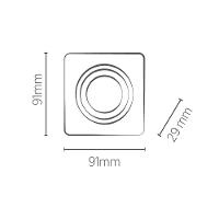 Spot De Embutir Recuado No Frame Save Energy Mr16 Gu10 Bivolt Branco Se-330.2034 - 2