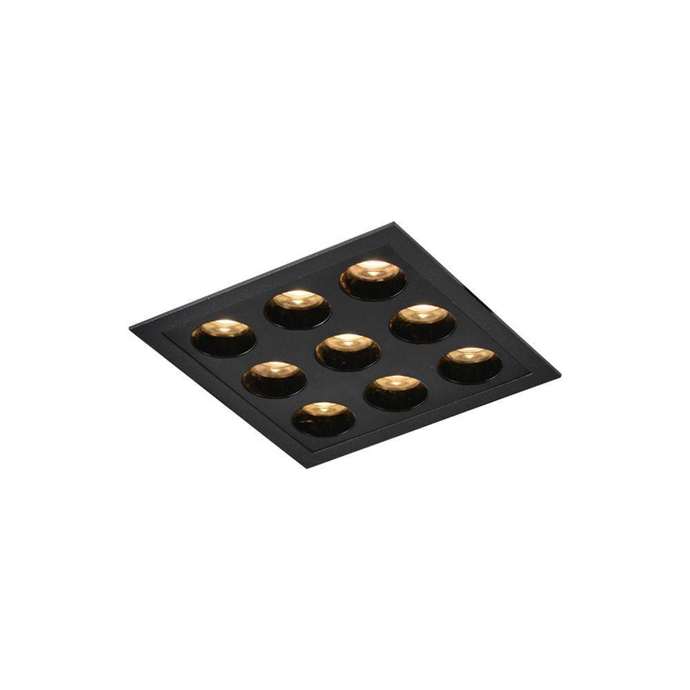 Spot De Embutir Astraled Downlight Ashok Led Alto Irc 90 18w Bivolt Preto 3000k Luz Amarela Dl-7009 - 1