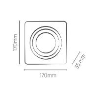 Spot De Embutir Recuado Save Energy Ar111 Gu10 Bivolt Branco Se-330.1064 - 2