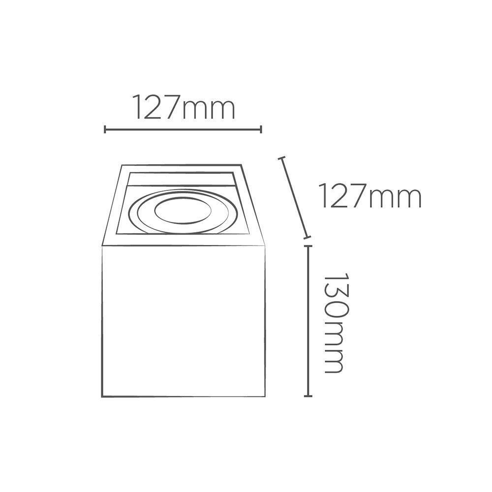 Spot De Sobrepor Boxit Recuado Quadrado Save Energy Par 20 E27 Bivolt Preto Se-385.2561 - 2