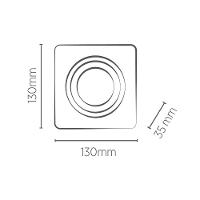 Spot De Embutir Recuado Save Energy Ar70 Gu10 Bivolt Preto Se-330.1052 - 2