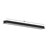 Perfil De Led De Embutir Save Energy Lls Flex Ii 3 Metros Led 4000k Preto - 2